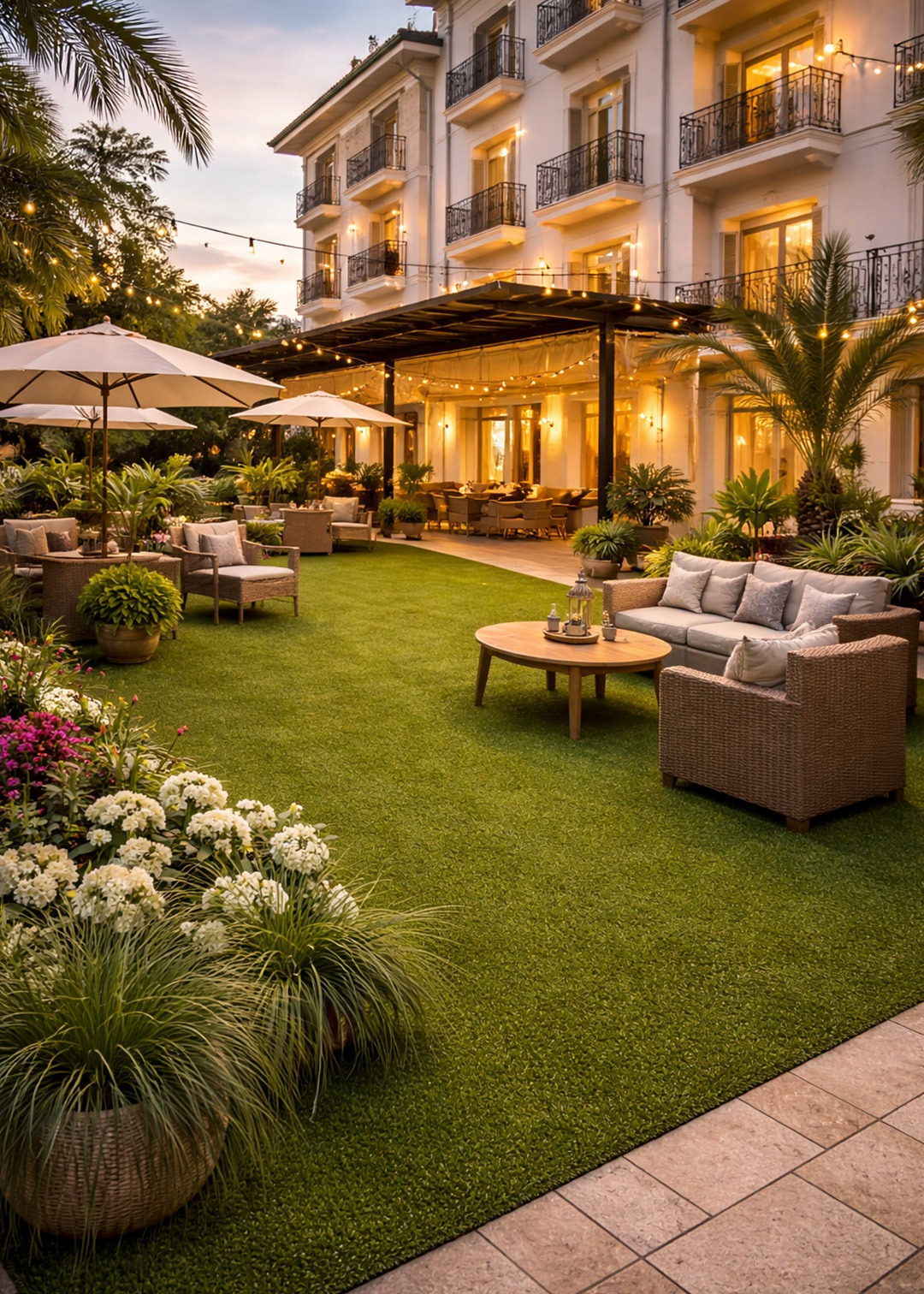 Fornitura e posa pavimenti in erba sintetica leef