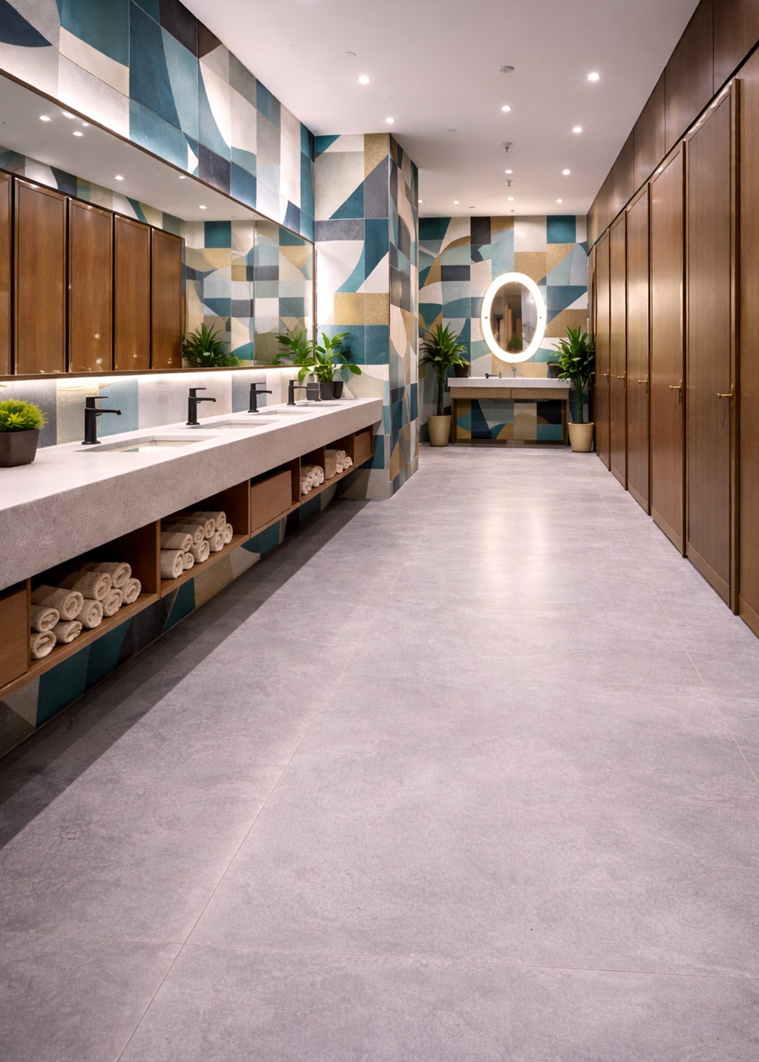 Fornitura e posa pavimenti per supermercati e centri commerciali leef