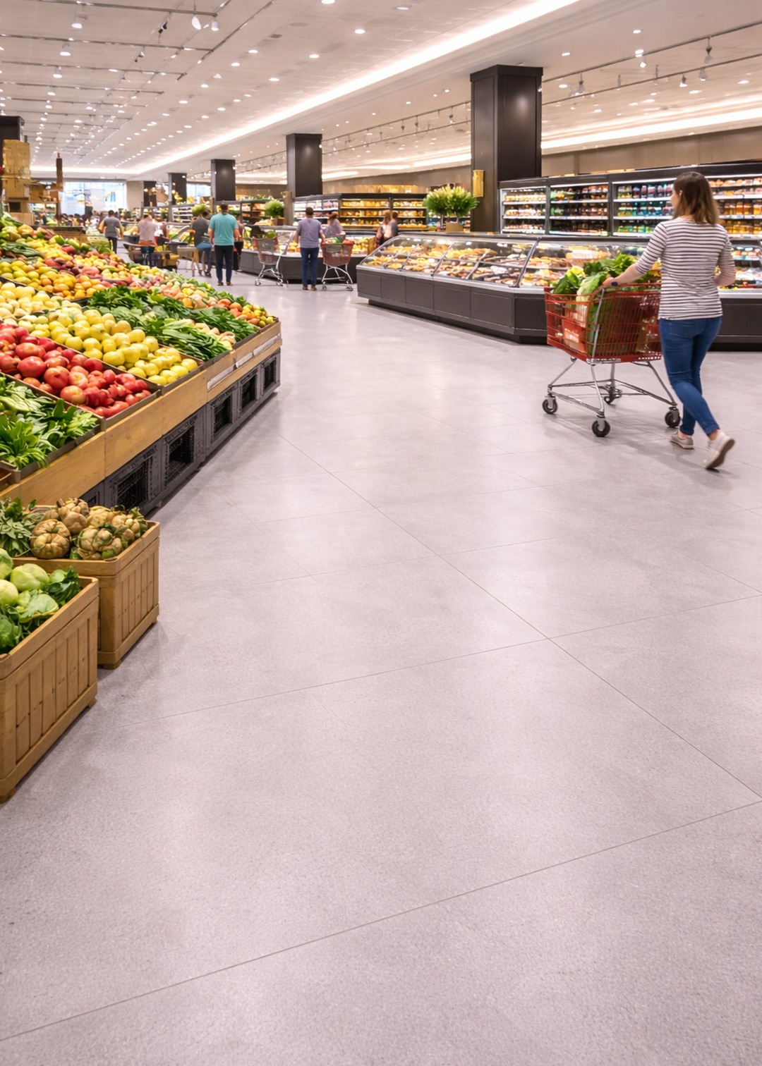 Pavimenti per supermercati e centri commerciali emilia romagna leef