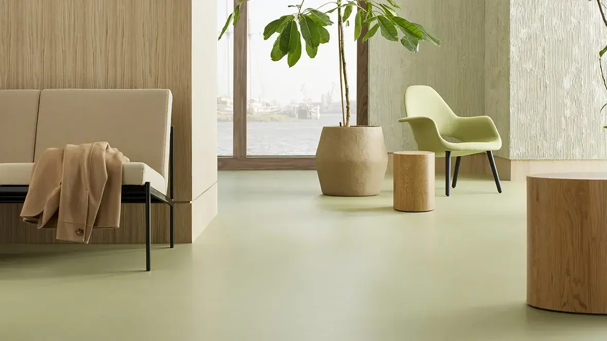 Leef marmoleum solid pavimento in linoleum naturale uffici bologna