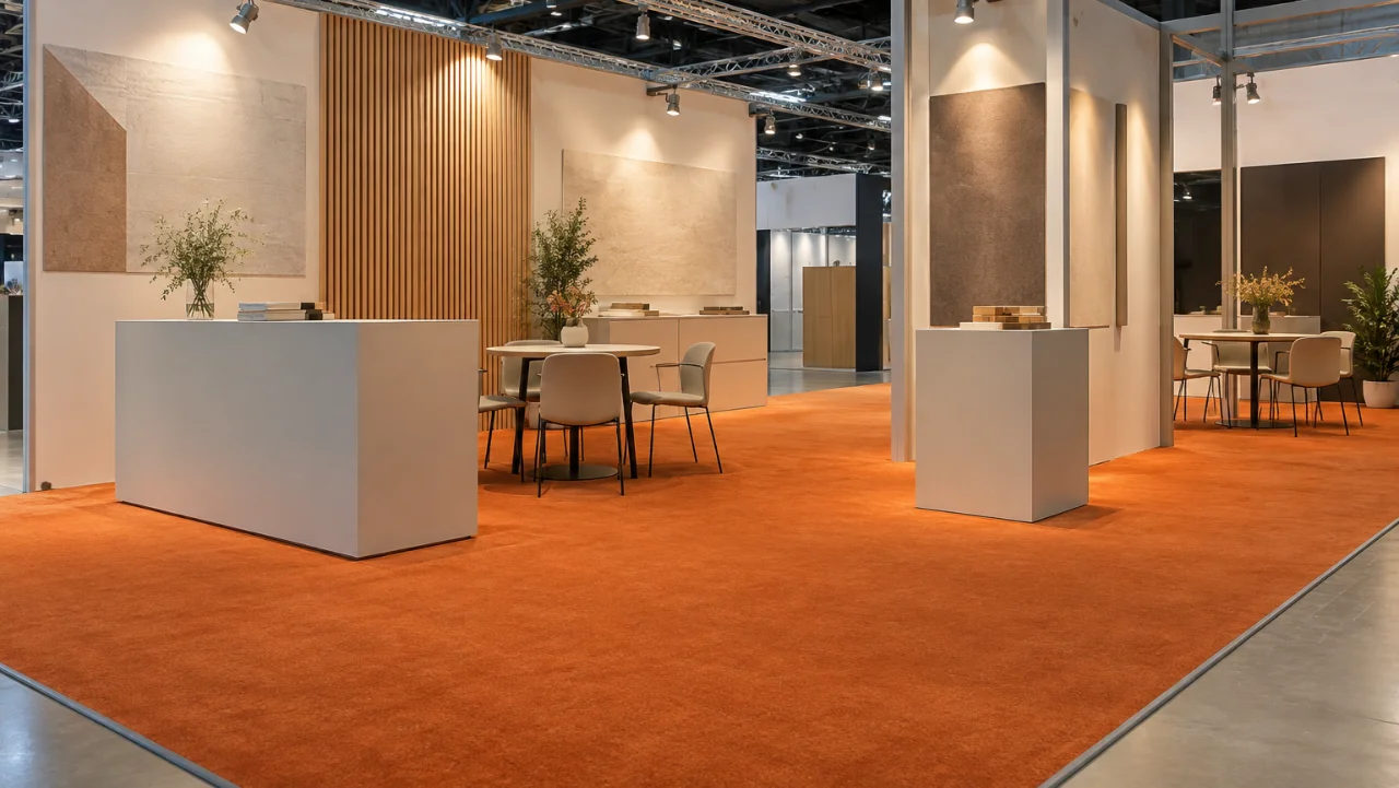 Leef pavimenti in moquette tufting velluto per fiere